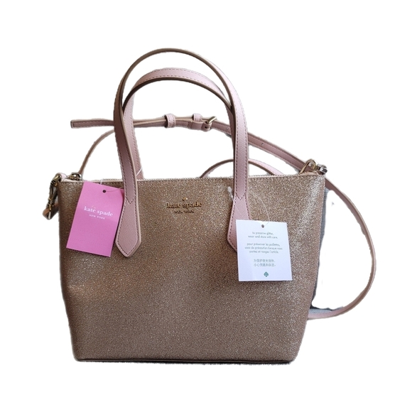 kate spade Handbags - Kate Spade Bag Joeley Small Satchel Pink Glitter Rose Gold